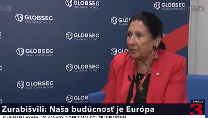 萨洛梅·祖拉比什维利：我们正处于一场存在性的斗争中，这解释了为什么格鲁吉亚人民没有放弃。