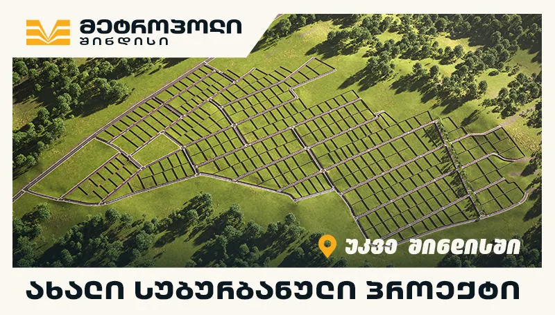 „მეტროპოლ შინდისი“ - სახლი, რომელიც ბუნების სიახლოვეს ჩაიფიქრე