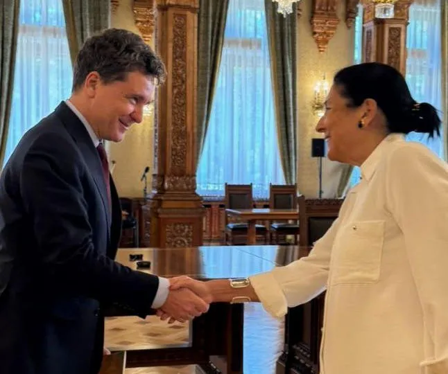 Salome Zurabishvili meets with Romanian President