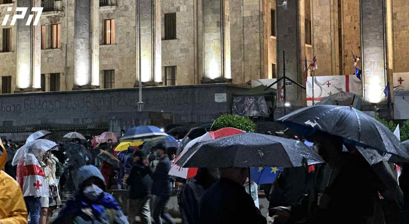 რუსთაველის გამზირზე საპროტესტო აქცია მიმდინარეობს
