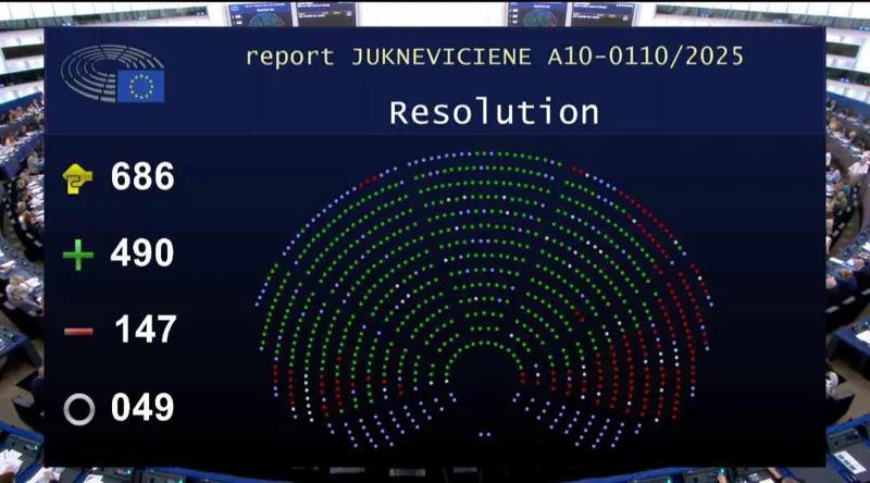 欧洲议会已通过关于格鲁吉亚的决议。