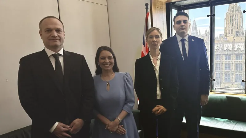 თინა ბოკუჩავა, პეტრე ცისკარიშვილი და ლევან სანიკიძე დიდ ბრიტანეთში პრიტი პატელს შეხვდნენ
