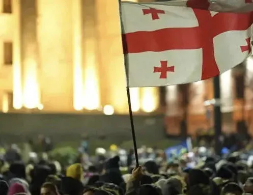 რუსთაველის გამზირზე საპროტესტო აქცია მიმდინარეობს