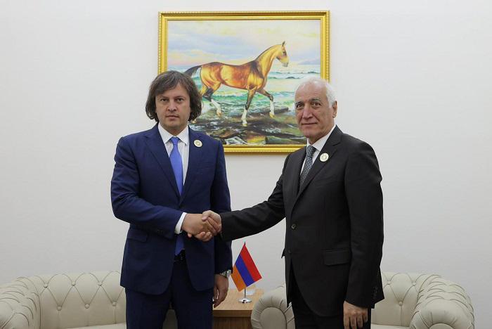 Irakli Kobakhidze 会见了亚美尼亚总统。
