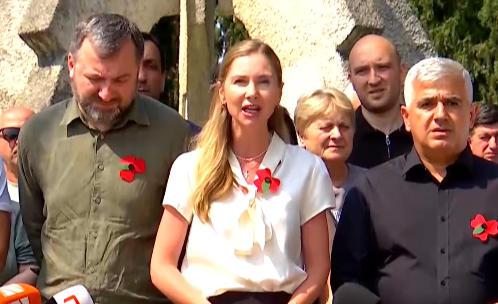 Tina Bokuchava: 普京无法从格鲁吉亚国家拿走任何东西，而且伊万尼什维利也不会从它那里拿走任何东西——我们正在Antsukhelidze纪念碑前告诉他和他在克里姆林宫的赞助人：Antsukhelidze是一位英雄且不朽。