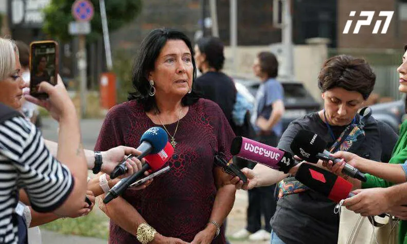 Salome Zurabishvili: We must not forget that for every brick laid for justice, eleven bricks of injustice have been laid. No one is guilty; there is not a single piece of evidence in any case, and these are well-known tactics from Russian practice