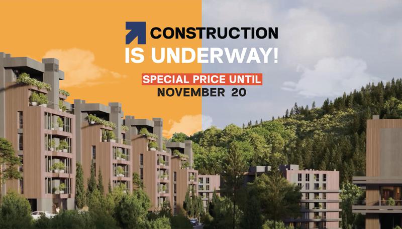 第比利斯埃克斯的建设已经开始——不要 错过在11月20日之前以特价购买的机会！