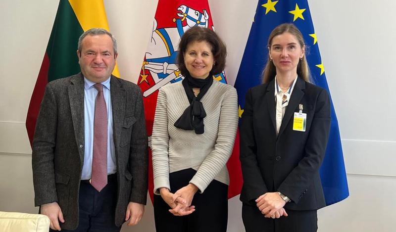 蒂娜·博库查瓦：我们与立陶宛外交部副部长讨论了欧盟制裁政策的必要性。