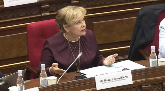 Rasa Juknevičienė: For the first time in Euronest history, Georgians are not attending official meetings - this assembly is a platform not only to assess the situation but to help each other fight the same evil