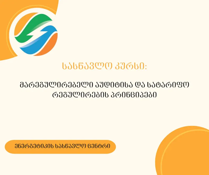 ენერგეტიკის სასწავლო ცენტრში მარეგულირებელი აუდიტის შესახებ სასწავლო კურსი მიმდინარეობს