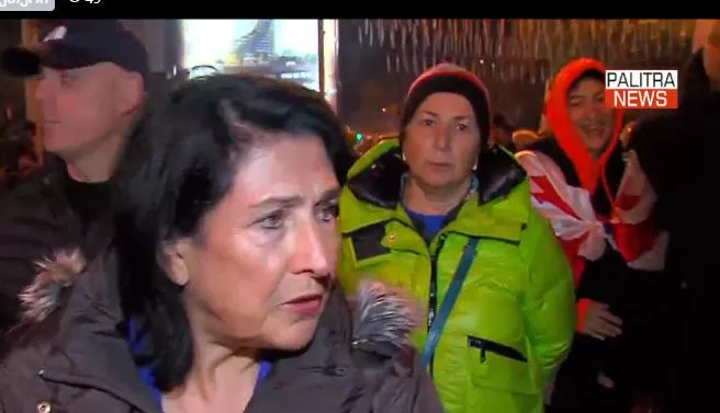 Salome Zurabishvili - One year has given us the main thing, that we believe in ourselves, that we can do everything, despite hysterical repressions, people are standing here - no one has come up with a plan how to defeat the dictatorship and Russia at the same time, but this defeat will come