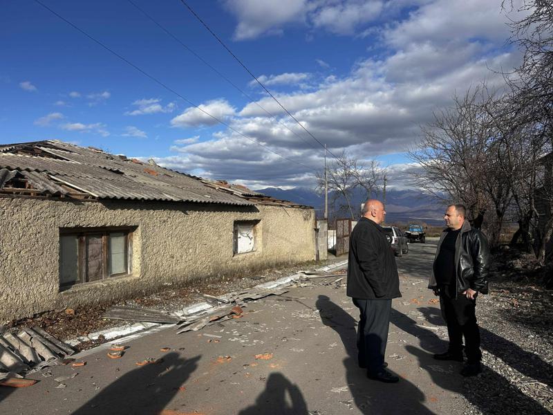 强风破坏了卡赫提地区的几个市。