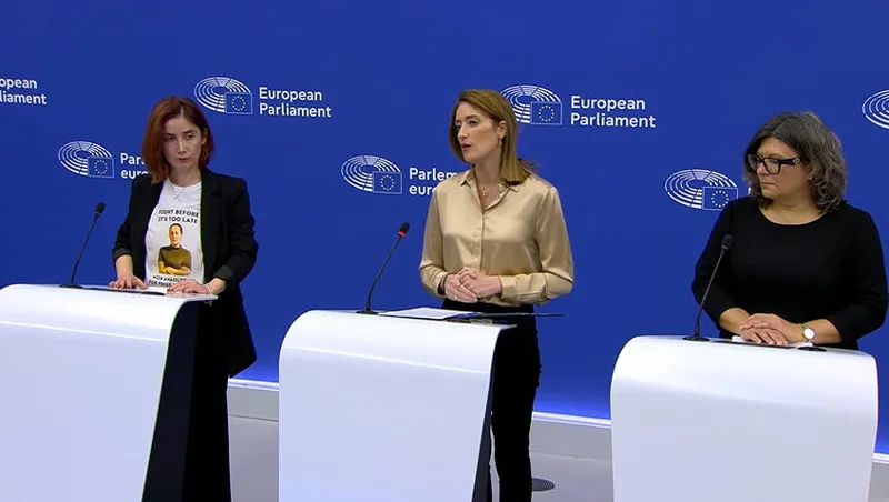 Roberta Metsola - Mzia Amaglobeli and Andrzej Pochobut are the embodiment of bravery and valor - I appeal to all Georgians who see their future in the European Union, this Parliament stands firmly at your side