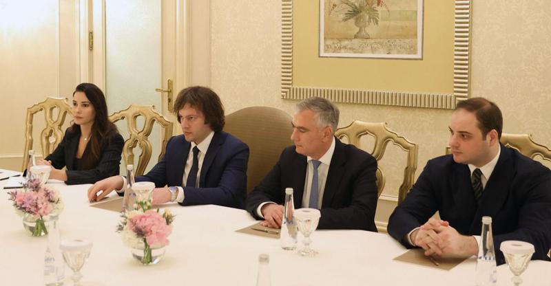 Irakli Kobakhidze 会见 Hussain Sajwani，后者是最大的投资公司之一 DAMAC Properties 的创始人。