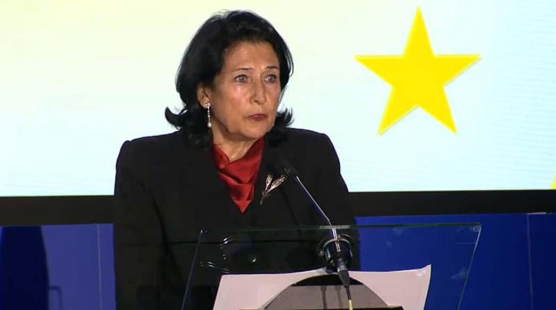 萨洛梅·祖拉比什维利：格鲁吉亚的斗争是一个警告——如果在欧洲边境附近的民主倒退能够为俄罗斯发生而没有代价，它可能在欧洲内部重演；重要的是要显示有行动。