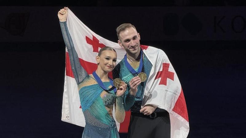格鲁吉亚在欧洲花样滑冰锦标赛双人滑项目中赢得金牌。