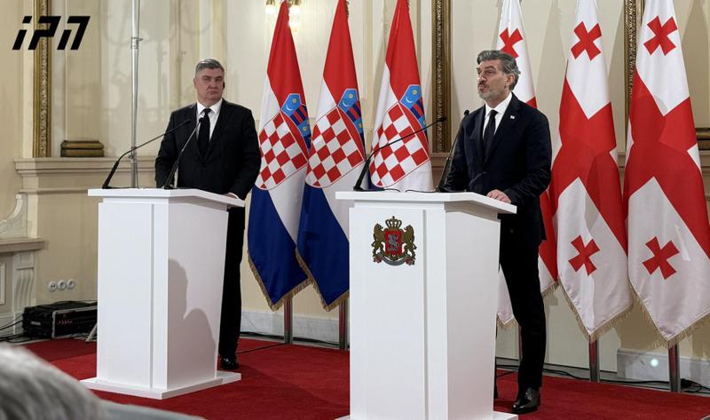 米克海尔·卡维拉什维利：克罗地亚总统，这个尊贵的欧盟国家总统，说出了真相；这正是我们从欧洲官僚机构那里要求的那种真诚对话！这应该是两个平等国家总统之间应有的态度。