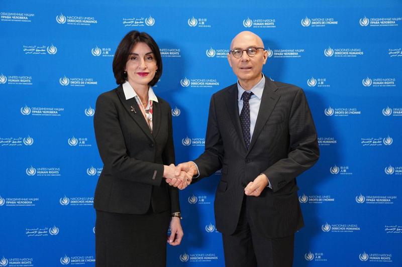马卡·博乔里什维利会见了联合  国人权事务高级专员。