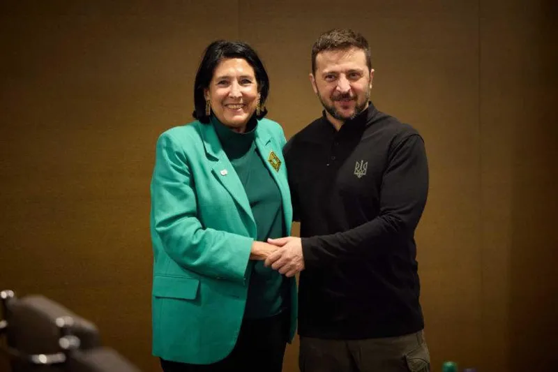 Salome Zurabishvili: Dear Volodymyr, four years after the start of the war, it seems the great empire has failed to bring you to your knees, and this is a very great success - I wish you that peace comes very soon!
