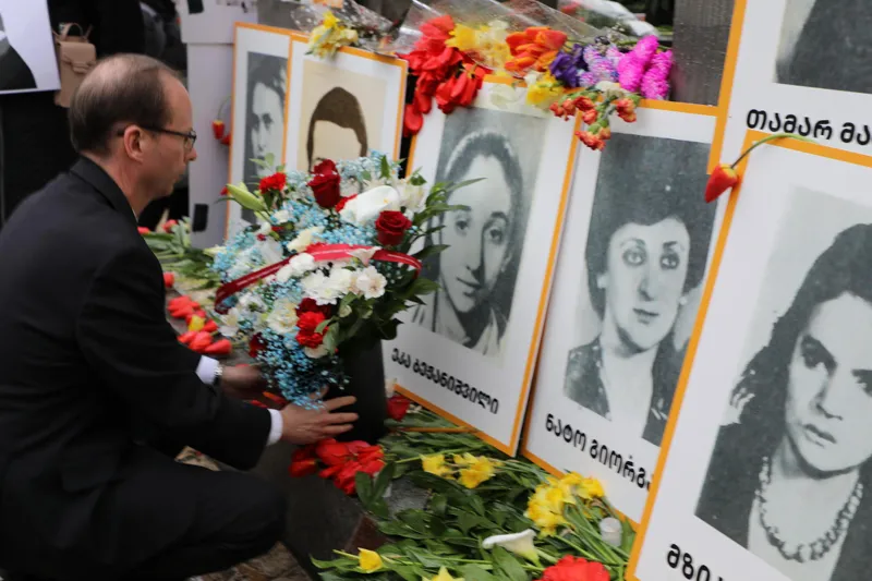 Acting U.S. Ambassador Alan Purcell paid tribute to those killed on April 9