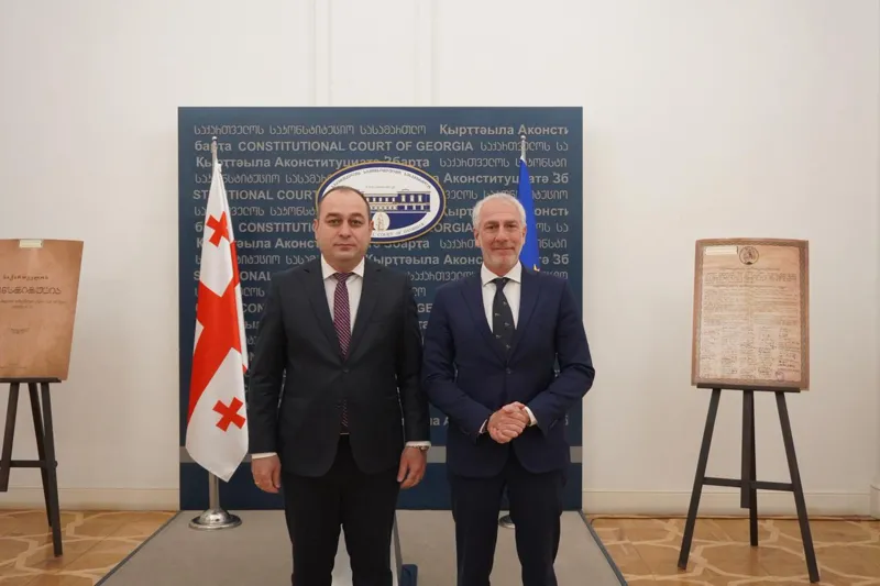 Իտալիայի դեսպանը այցելել է Վրաստանի սահմանադրական դատարան
