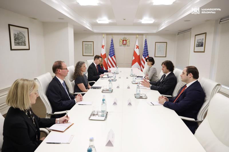 伊拉克利·科巴希泽会见美国国务院副助理国务卿索纳塔·库尔特