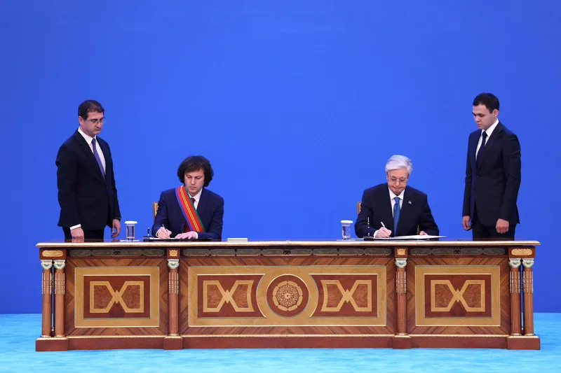 Strategic partnership agreement signed between Georgia and Kazakhstan