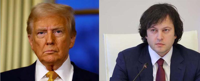Donald Trump 致 Irakli Kobakhidze - 我期待加强我们的合作，因为我们共同追求一个更安全、繁荣与和平的未来。