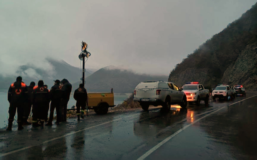 Rescuers find body of truck driver in Zhinvali Reservoir