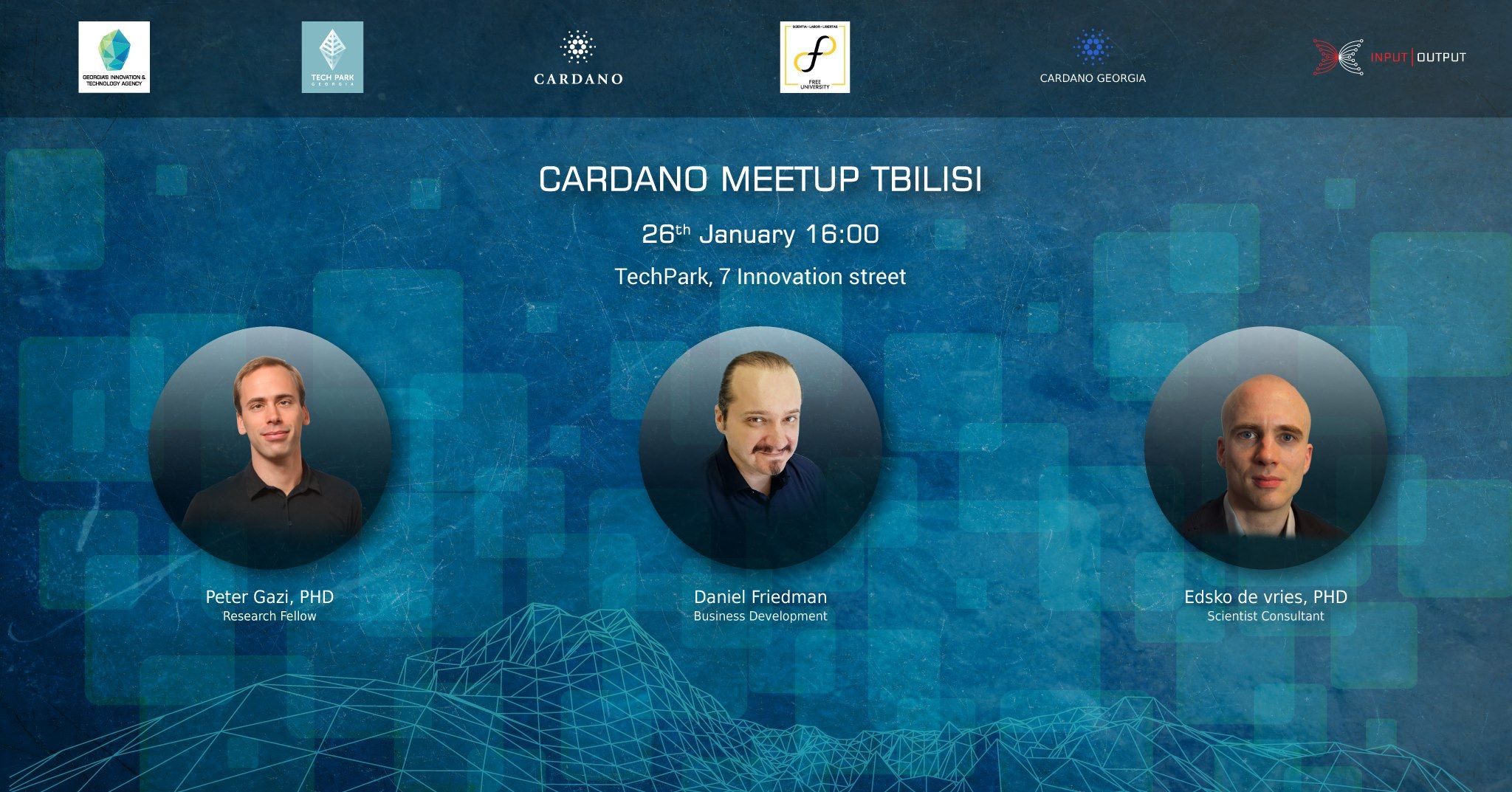 Cardano Blockchain is interested in furthering development of Georgian innovative technologies