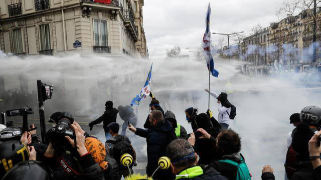 France's Yellow Vests clash with riot police in Paris