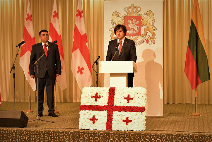 ირაკლი კობახიძე ლიეტუვაში საქართველოს დამოუკიდებლობის დღისადმი მიძღვნილ საზეიმო მიღებას დაესწრო