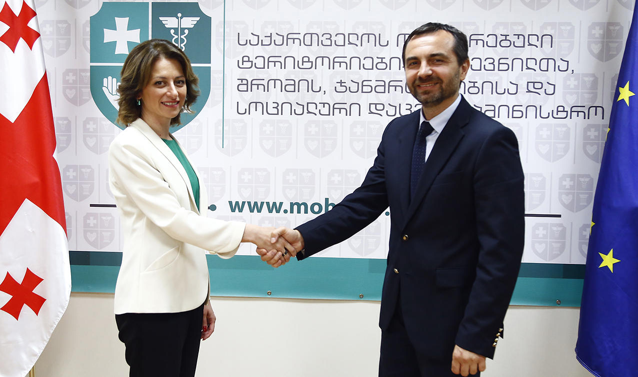ეკა ტიკარაძე ჯანმრთელობის მსოფლიო ორგანიზაციის საქართველოს ოფისის ხელმძღვანელს შეხვდა