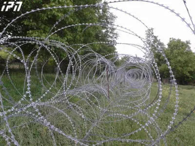 Occupants resume installation of barbed wires