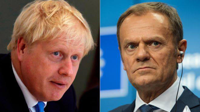 Boris Johnson calls for 'anti-democratic' backstop to be removed