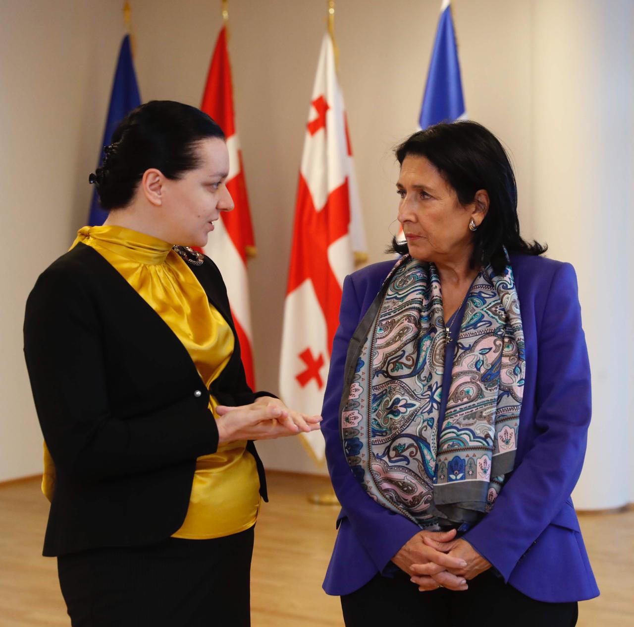 სალომე ზურაბიშვილი ჯანდაცვის მსოფლიო ორგანიზაციის დირექტორს და დირექტორის მოადგილეს შეხვდა