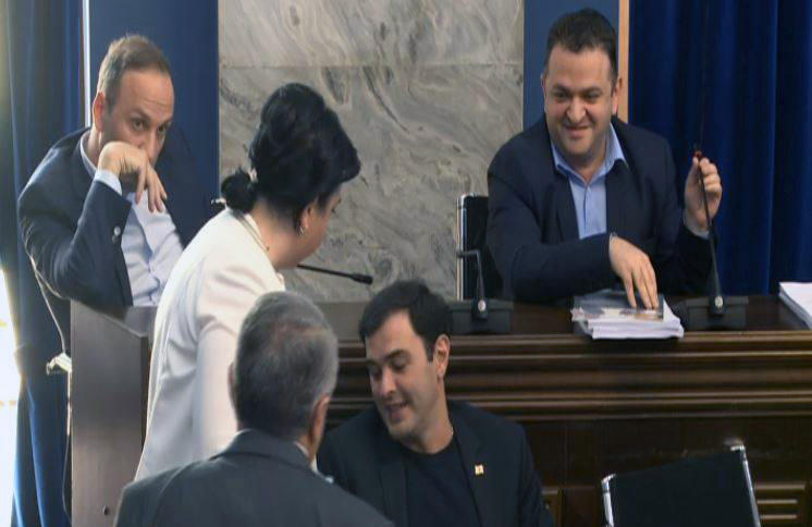 ეკა ბესელია  ვანო ზარდიაშვილს ფიზიკურად დაუპირისპირდა