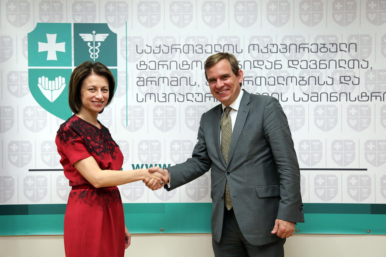 ეკატერინე ტიკარაძე საფრანგეთის რესპუბლიკის ელჩს შეხვდა