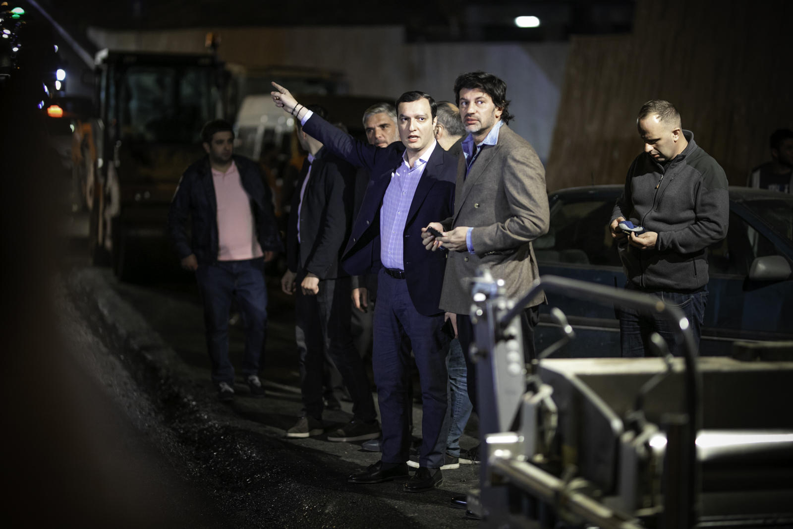 კახა კალაძე ჯორჯ ბუშის ქუჩაზე საგზაო სამუშაოების მიმდინარეობას გაეცნო