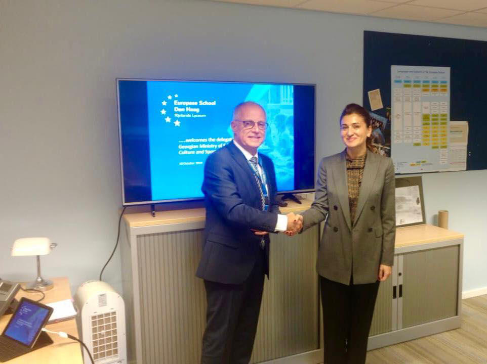 ირინა აბულაძე ჰააგაში ევროპული სკოლის კონცეფციას გაეცნო