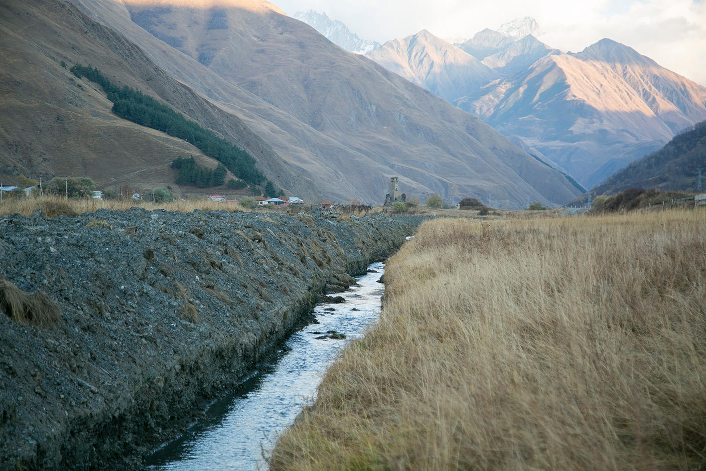 ყაზბეგის მუნიციპალიტეტში სადრენაჟო სისტემის რეაბილიტაცია განხორციელდა