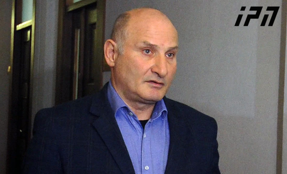 MP Emzar Kvitsiani confronts a family in his former house