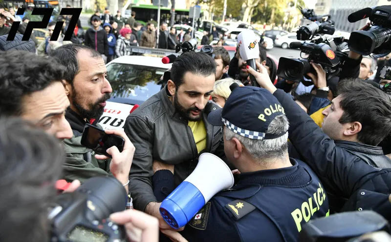 У парламента Грузии между правоохранителями и участниками движения «Позор» произошло физическое противостояние