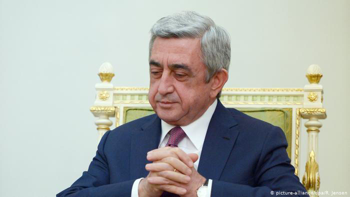 სომხეთის ექსპრეზიდენტ სერჟ სარგსიანს 4-დან 8 წლამდე პატიმრობა ემუქრება