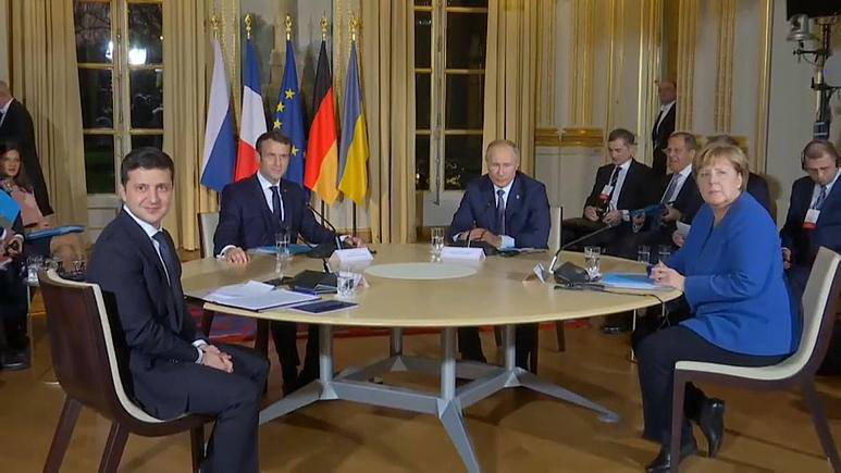 პარიზში ნორმანდიული ოთხეულის სამიტი მიმდინარეობს