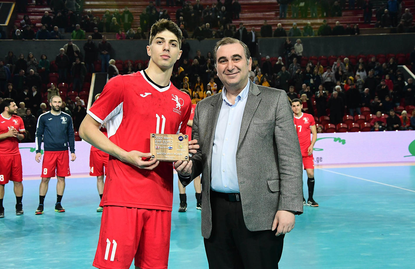 მიხეილ ჩხენკელმა საუკეთესო ხელბურთელი დააჯილდოვა