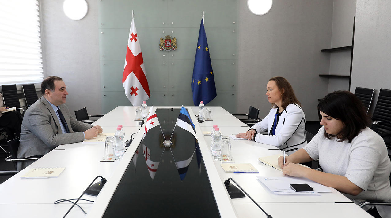 მიხეილ ჩხენკელი ესტონეთის ელჩს შეხვდა