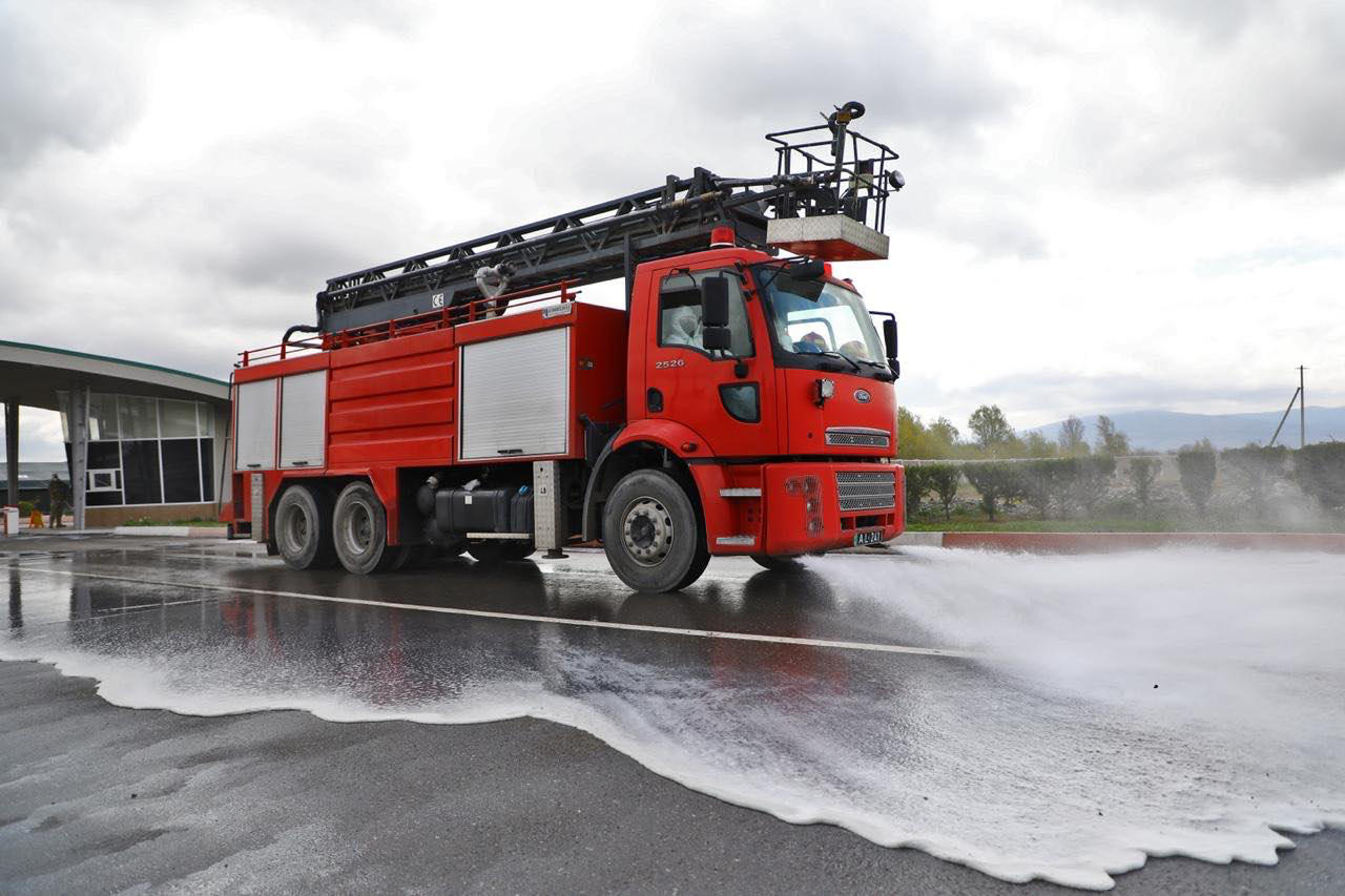 გორის სამხედრო ჰოსპიტალსა და ეროვნული თავდაცვის აკადემიაში სადეზინფექციო სამუშაოები ჩატარდა