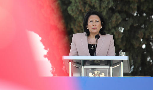 პრეზიდენტმა 8 სამხედრო მოსამსახურე მხედრული მამაცობისთვის მედლით დააჯილდოვა