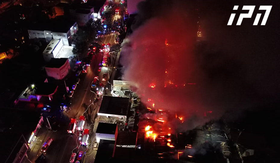 ვარკეთილში შერეული ბაზრობის ტერიტორიაზე ხანძარია